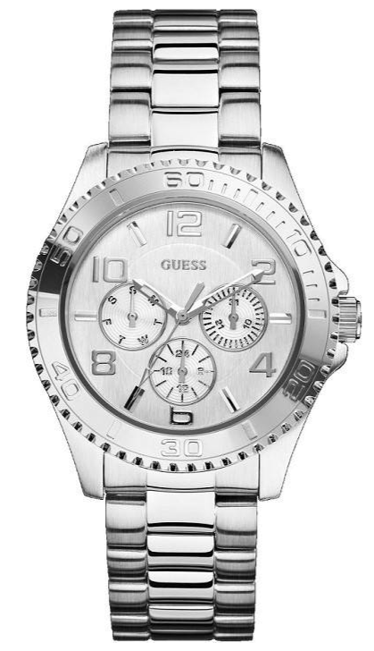 Guess BFF Multifunction Silver Dial Silver Steel Strap Watch for Women - W0231L1 Buy Now By Guess