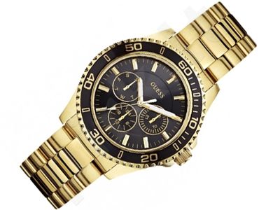 Guess BFF Multifunction Black Dial Gold Steel Strap Watch for Women - W0231L3 Buy Now By Guess