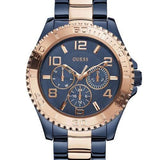 Guess BFF Multifunction Blue Dial Two Tone Steel Strap Watch for Women - W0231L6 Buy Now By Guess