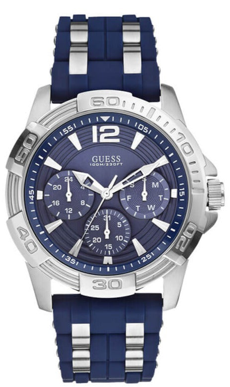 Guess Oasis Multifunction Blue Dial Two Tone Steel Strap Watch for Men- W0366G2 Buy Now By Guess