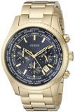 Guess Multifunction Black Dial Gold Steel Strap Watch for Men - W0602G1 Buy Now By Guess
