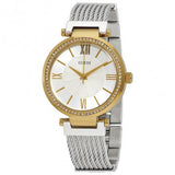 Guess Soho Diamonds Silver Dial Silver Mesh Bracelet Watch for Women - W0638L7 Buy Now By Guess