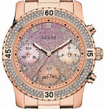 Guess Confetti Pink Dial Rose Gold Steel Strap Watch For Women - W0774L3 Buy Now By Guess