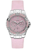 Guess Limelight Quartz Diamonds Pink Dial Pink Denim Strap Watch For Women - W0775l15 Buy Now By Guess