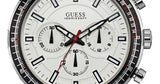 Guess Fuel Multifunction White Dial Black Rubber Strap Watch for Men - W0802G1 Buy Now By Guess