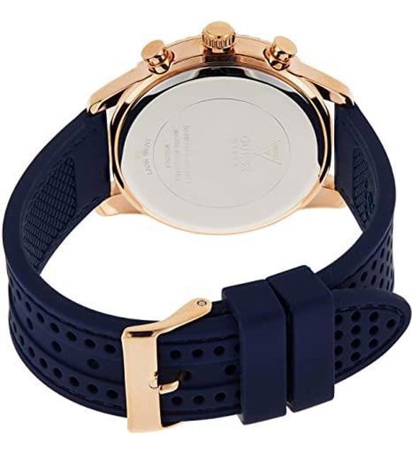 Guess Marina Multifunction White Dial Blue Rubber Strap Watch for Women - W1025L4 Buy Now By Guess