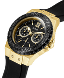 Guess Black Dial Black Rubber Strap Watch For Women - W1053L7 Buy Now By Guess