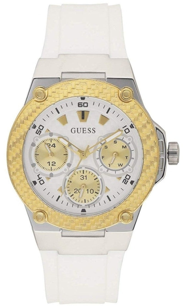 Guess Zena Analog White Dial White Rubber Strap Watch For Women - W1094L1 Buy Now By Guess