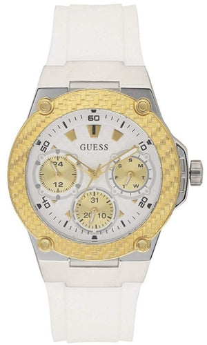Guess Zena Analog White Dial White Rubber Strap Watch For Women - W1094L1 Buy Now By Guess
