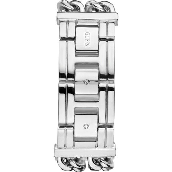 Guess Mod Heavy Metal Silver Dial Silver Steel Strap Watch For Women - W1117L1 Buy Now By Guess