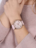 Guess Solar Rose Gold Dial Pink Rubber Strap Watch For Women - W1135L2 Buy Now By Guess