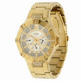Guess Vista Diamonds Gold Dial Gold Steel Strap Watch for Women - W13573L1 Buy Now By Guess
