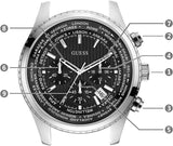 Guess Persuit Multifunction Black Dial Black Leather Strap Watch for Men - W0500G2 Buy Now By Guess