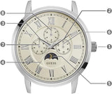 Guess Delancy White Dial Silver Mesh Bracelet Watch for Men - W0871G4 Buy Now By Guess