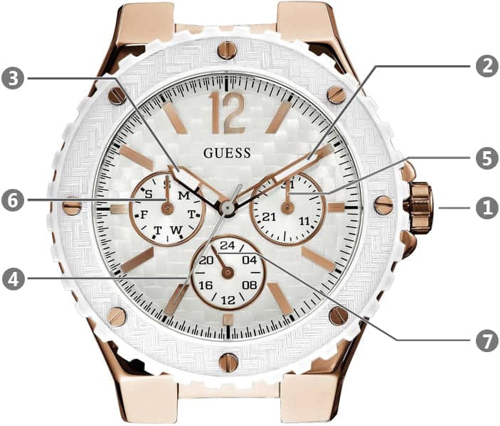 Guess Overdrive Analog White Dial White Rubber Strap Watch for Women - W10614L2 Buy Now By Guess