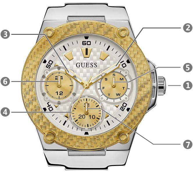 Guess Zena Analog White Dial White Rubber Strap Watch For Women - W1094L1 Buy Now By Guess