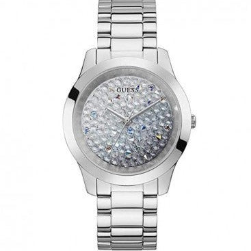 Guess Crush Silver Dial Silver Steel Strap Watch For Women - GW0020L1 Buy Now By Guess