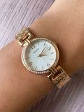 Guess Monroe Silver Dial Rose Gold Steel Strap Watch For Women - W1152L3 Buy Now By Guess