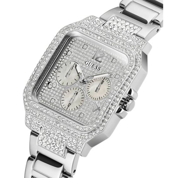 Guess Deco Multifunction Quartz Silver Dial Silver Steel Strap Watch For Women - GW0472L1 Buy Now By Guess