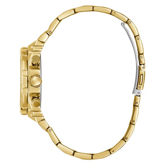 Guess Fusion Chronograph Gold Dial Gold Steel Strap Watch for Women - GW0552L2 Buy Now By Guess