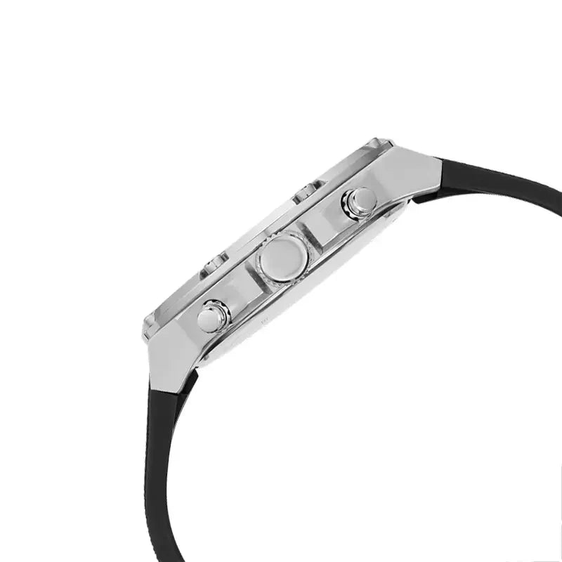 Guess Third Grear Multi Function Black Dial Black Rubber Strap Watch for Men- GW0334G1 Buy Now By Guess