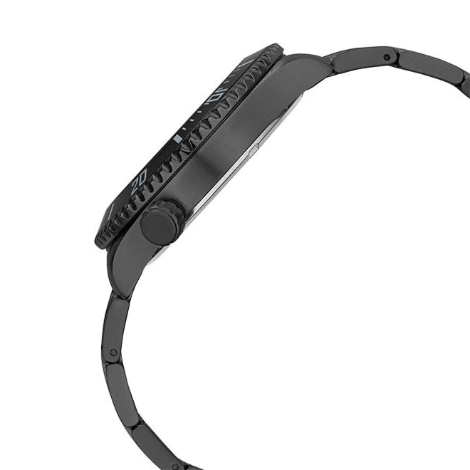 Guess Axel Multifunction Black Dial Black Steel Strap Watch For Men - GW0488G3 Buy Now By Guess