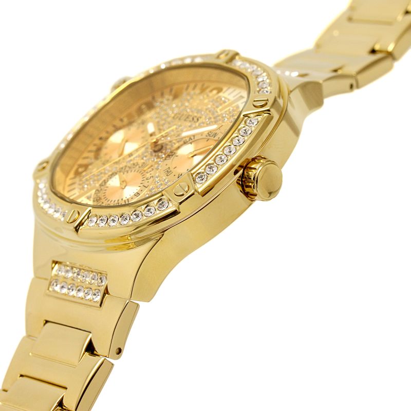 Guess Duchess Quartz Gold Dial Gold Steel Strap Watch For Women - GW0558L2 Buy Now By Guess
