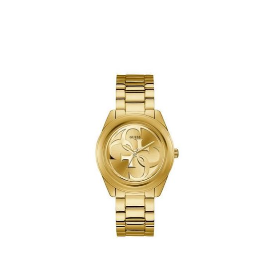 Guess G-Twist Gold Dial Gold Steel Strap Watch for Women - W1082L2 Buy Now By Guess