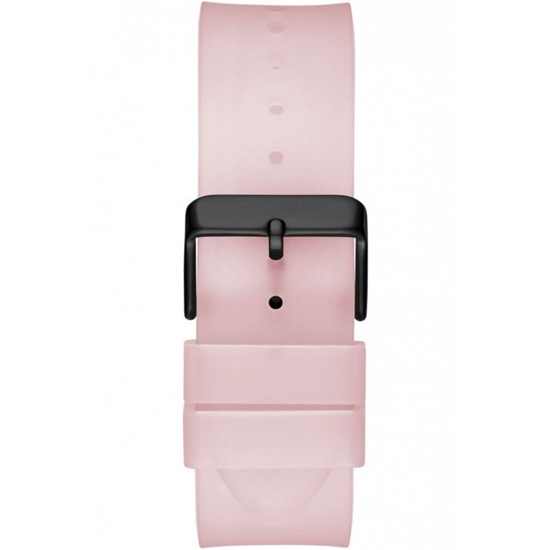 Guess Sporting Black Dial Pink Rubber Strap Watch for Men - GW0032G1 Buy Now By Guess