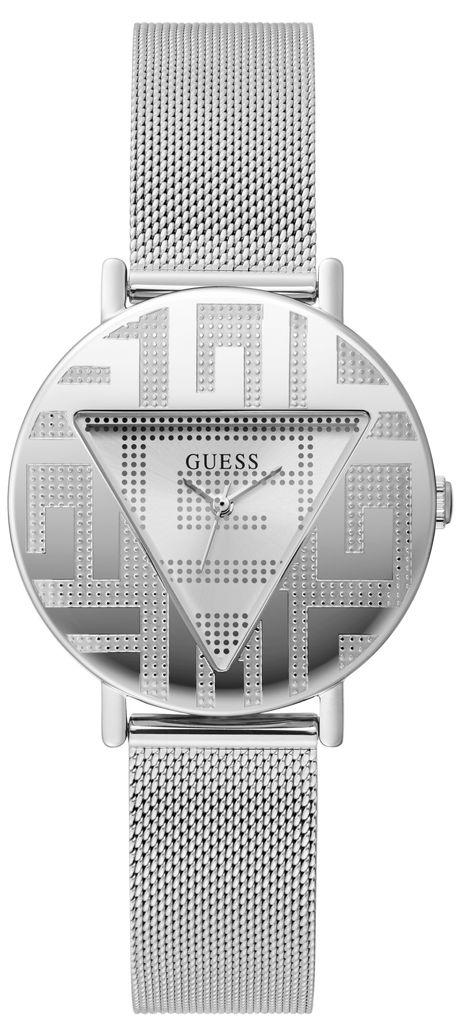 Guess Iconic Quartz Silver Dial Silver Mesh Bracelet Watch For Women - GW0527L1 Buy Now By Guess