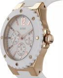 Guess Overdrive Analog White Dial White Rubber Strap Watch for Women - W10614L2 Buy Now By Guess