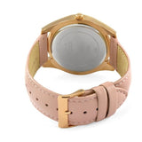 Guess Wonderlust Beige Dial Pink Leather Strap Watch for Women - W1065L1 Buy Now By Guess