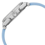 Guess Heiress Diamonds Blue Dial Blue Rubber Strap Watch for Women - GW0407L1 Buy Now By Guess