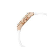 Guess Venus Diamonds White Dial White Rubber Strap Watch for Women - GW0118L4 Buy Now By Guess