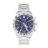 Guess Altitude Chronograph Blue Dial Silver Steel Strap Watch for Men - GW0329G1 Buy Now By Guess