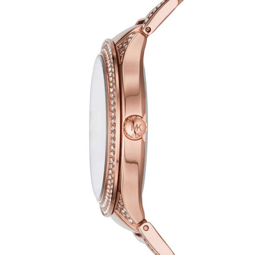 Michael Kors Kerry Purple Dial Rose Gold Stainless Steel Strap Watch for Women - MK3482 Buy Now By Michael Kors