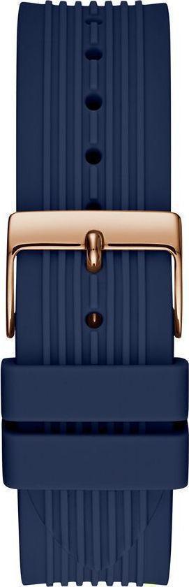 Guess Athena White Dial White Dial Blue Rubber Strap Watch For Women - GW0030L5 Buy Now By Guess