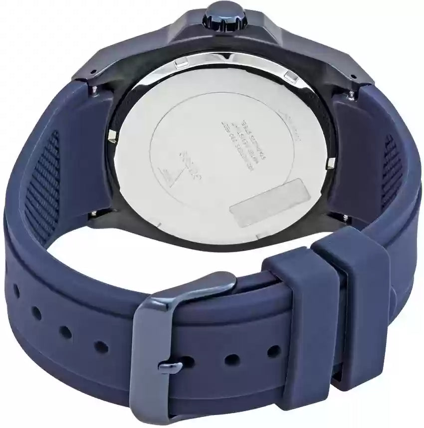 Guess Poseidon Blue Dial Blue Rubber Strap Watch for Men - GW0057G3 Buy Now By Guess