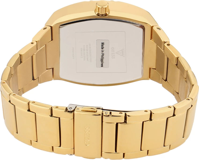 Guess Raven Diamonds Gold Dial Gold Steel Strap Watch for Women - GW0104L2 Buy Now By Guess