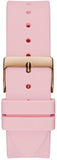Guess Clarity Gold Dial Pink Silicone Strap Watch for Women - GW0109L2 Buy Now By Guess