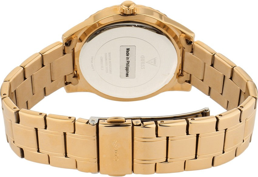 Guess Sparkler Diamonds Black Dial Rose Gold Steel Strap Watch for Women - GW0111L3 Buy Now By Guess