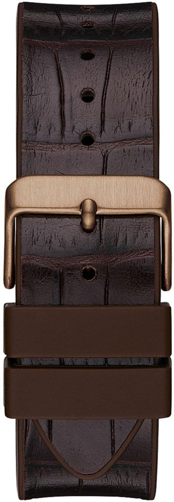 Guess Phoenix Multifunction Blue Dial Brown Leather Strap Watch for Men - GW0202G2 Buy Now By Guess