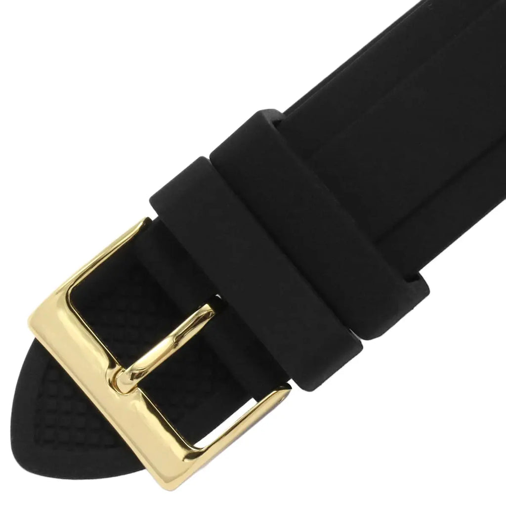 Guess Moonlight Crystals Silver Dial Black Silicone Strap Watch For Women - GW0257L1 Buy Now By Guess