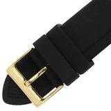 Guess Moonlight Crystals Silver Dial Black Silicone Strap Watch For Women - GW0257L1 Buy Now By Guess