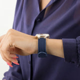 Guess Moonlight Diamonds White Dial Blue Rubber Strap Watch for Women - GW0257L3 Buy Now By Guess