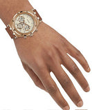 Guess Analog Multifunction White Dial Brown Leather Strap Watch for Men - GW0262G3 Buy Now By Guess