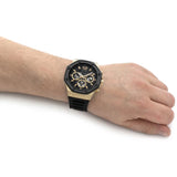 Guess Momentum Black Dial Black Rubber Strap Watch for Men - GW0263G1 Buy Now By Guess