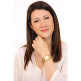 Guess Mod G Gold Dial Gold Steel Strap Watch for Women - GW0294L2 Buy Now By Guess