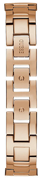 Guess Gala Diamonds Silver Dial Gold Steel Strap Watch for Women - GW0401L3 Buy Now By Guess