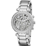 Guess Solstice Diamonds Silver Dial Silver Steel Strap Watch for Women - GW0403L1 Buy Now By Guess